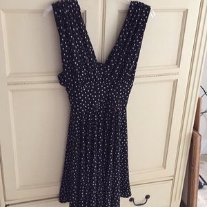 WHBM black & white polka dot Marilyn dress